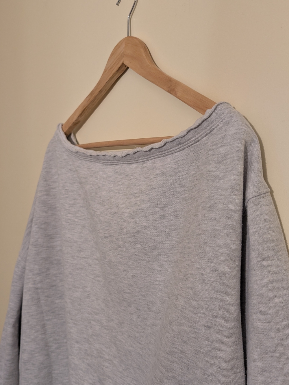 Ardene Grey Off The Shoulder Oversized Boat Neck Size Xs